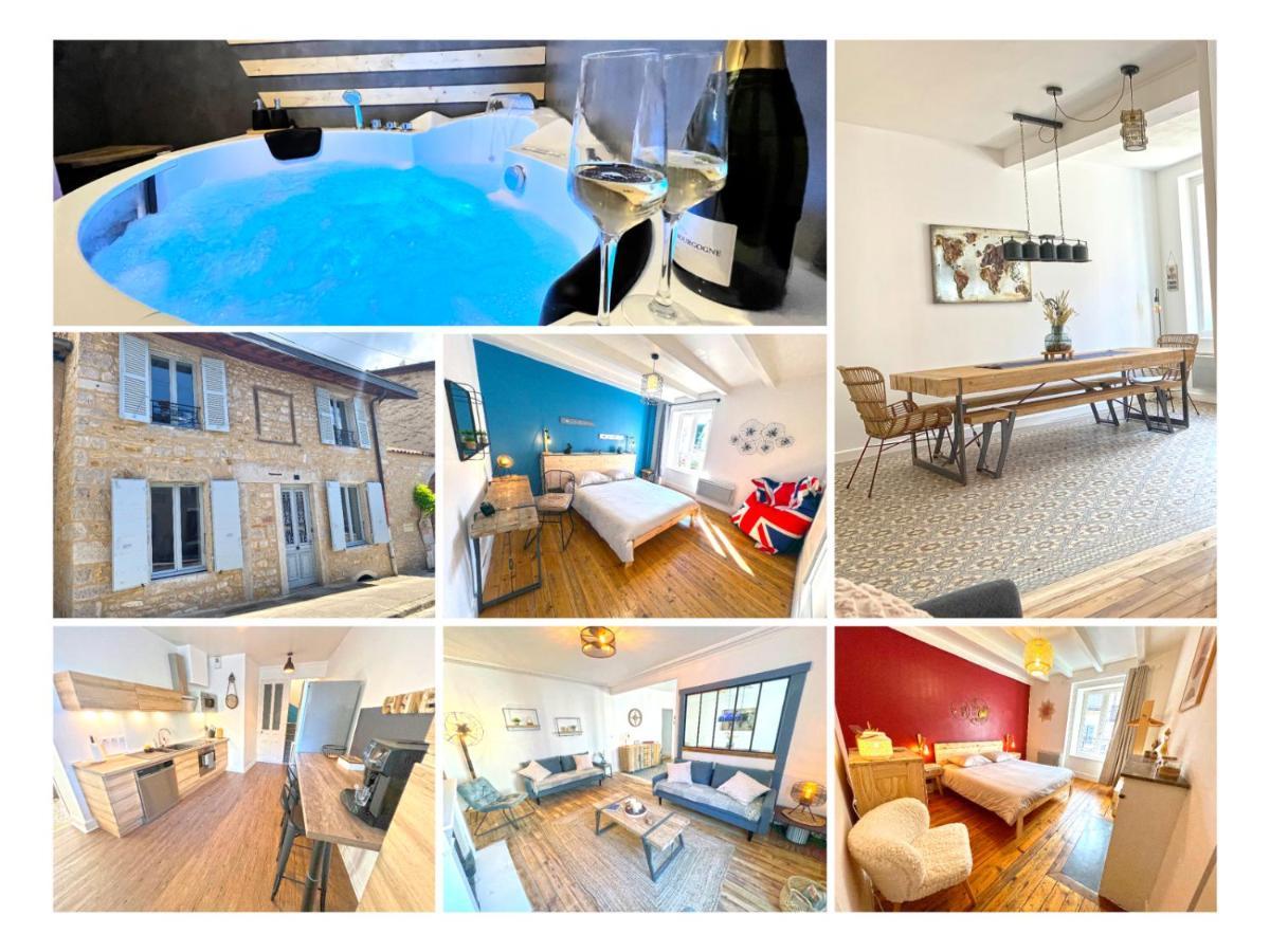 Gite Cosy Avec Jacuzzi Classe 3 Etoiles Poncin Buitenkant foto